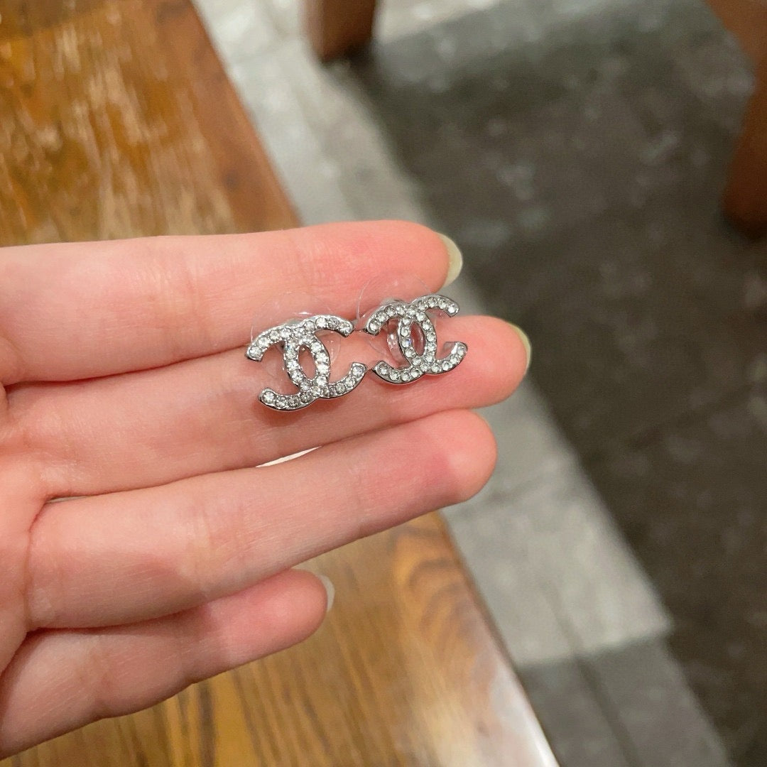 Vintage Authentic Gold-Tone Turn-Lock Earrings