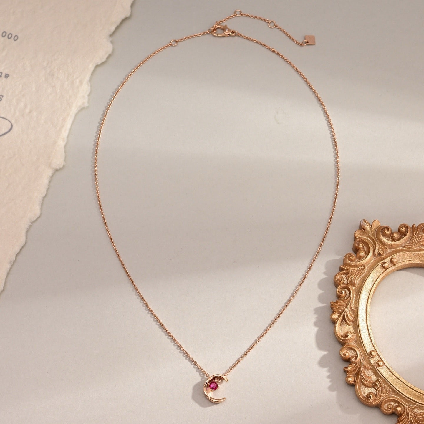 Vintage Authentic Gold-Tone Turn-Lock Necklace
