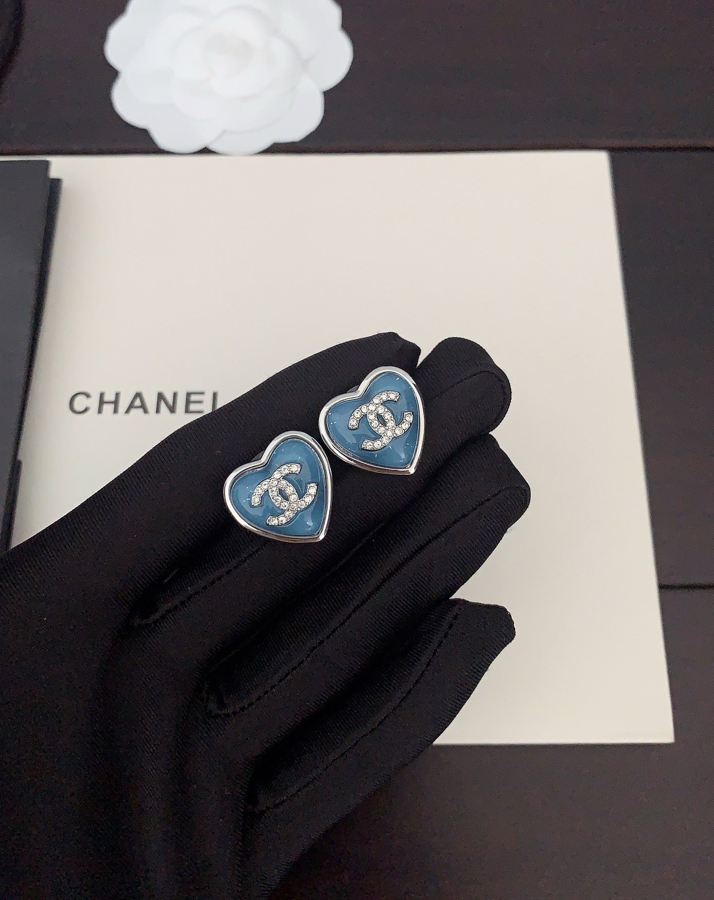 Vintage Authentic Chanel Gold-Tone Turn-Lock Earrings