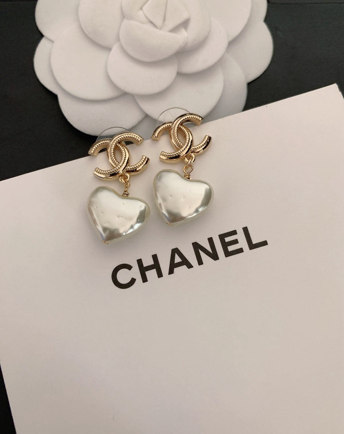 Vintage Authentic Gold-Tone Turn-Lock Earrings