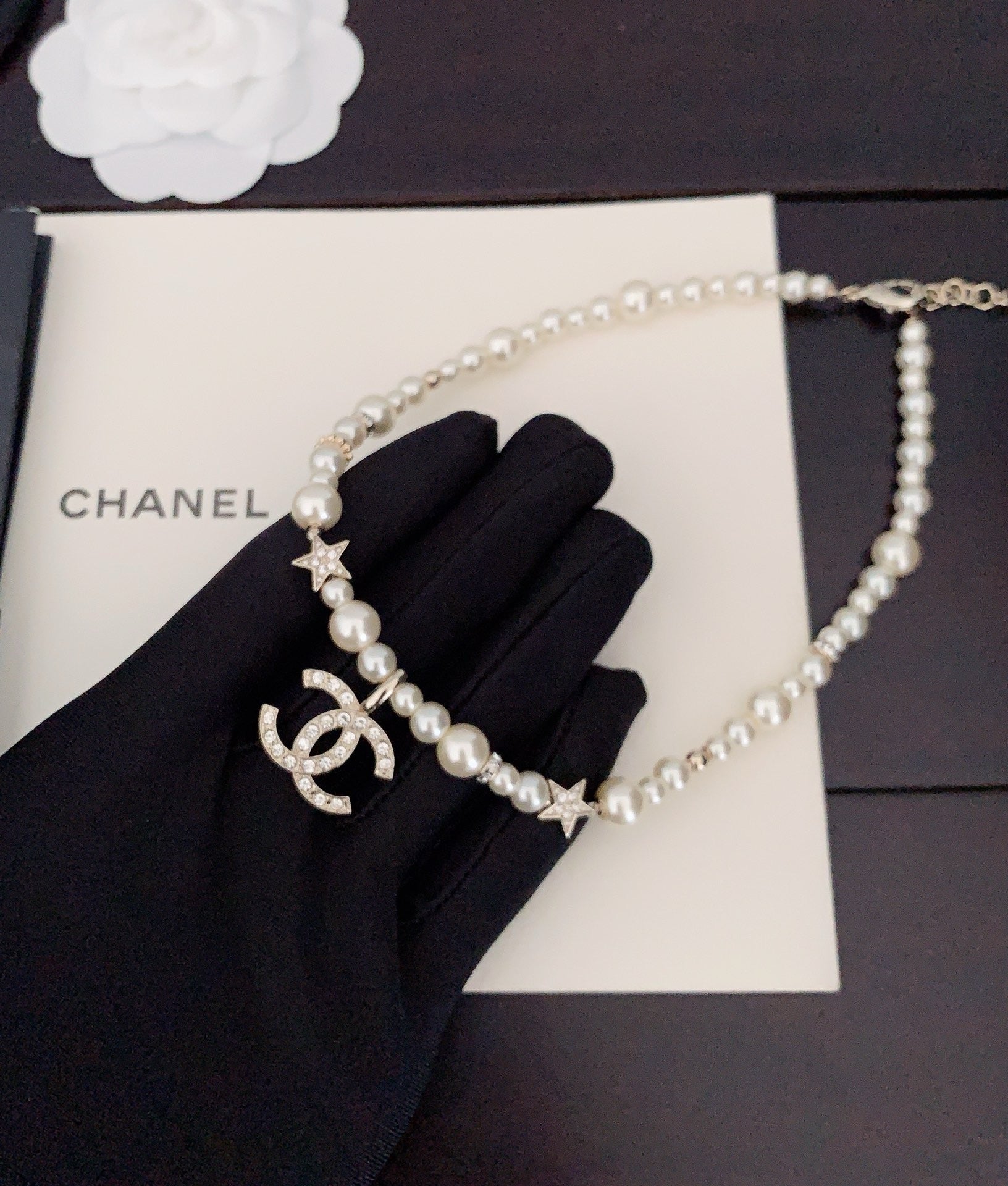 Vintage Authentic Chanel Gold-Tone Turn-Lock Necklace