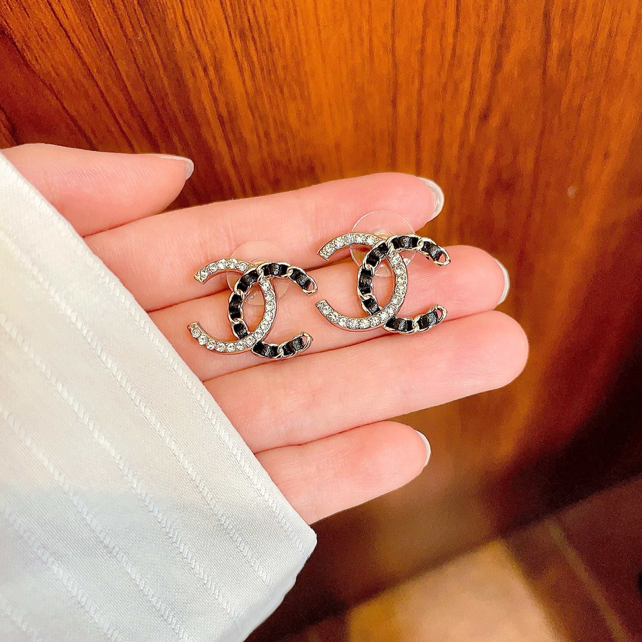 Vintage Authentic Chanel Gold-Tone Turn-Lock Earrings
