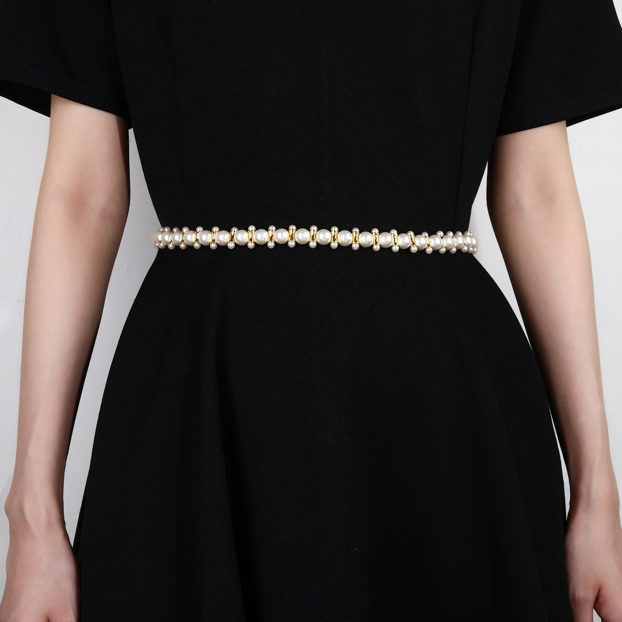 Vintage Authentic Chanel Gold-Tone Turn-Lock Waistband