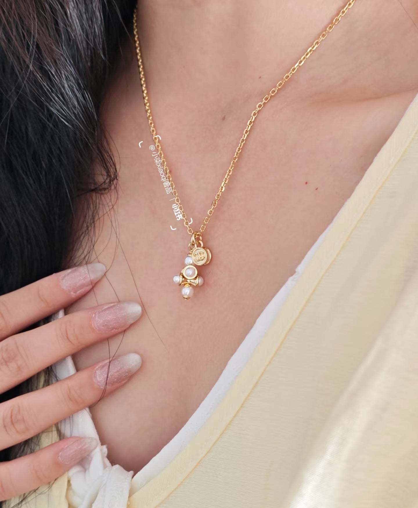 Vintage Authentic Gold-Tone Turn-Lock Necklace