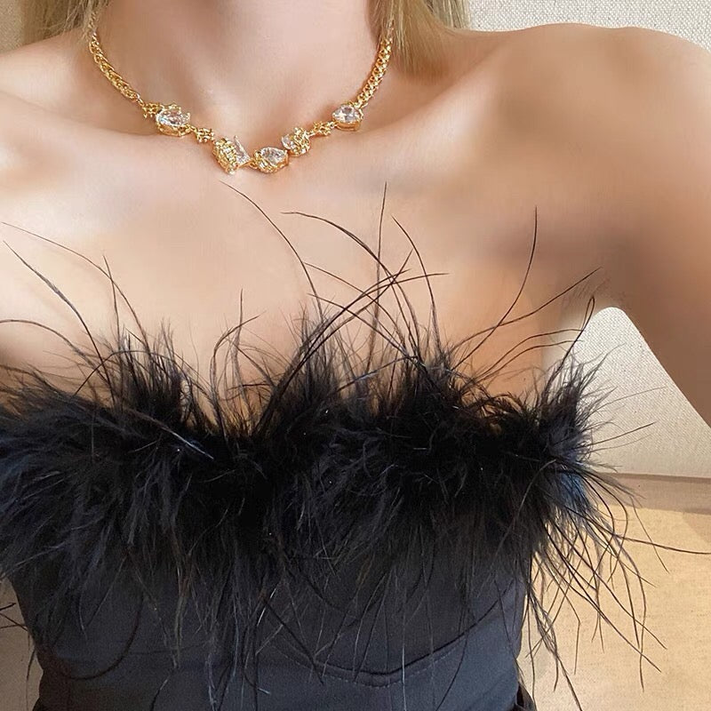Vintage Authentic Gold-Tone Turn-Lock Necklace