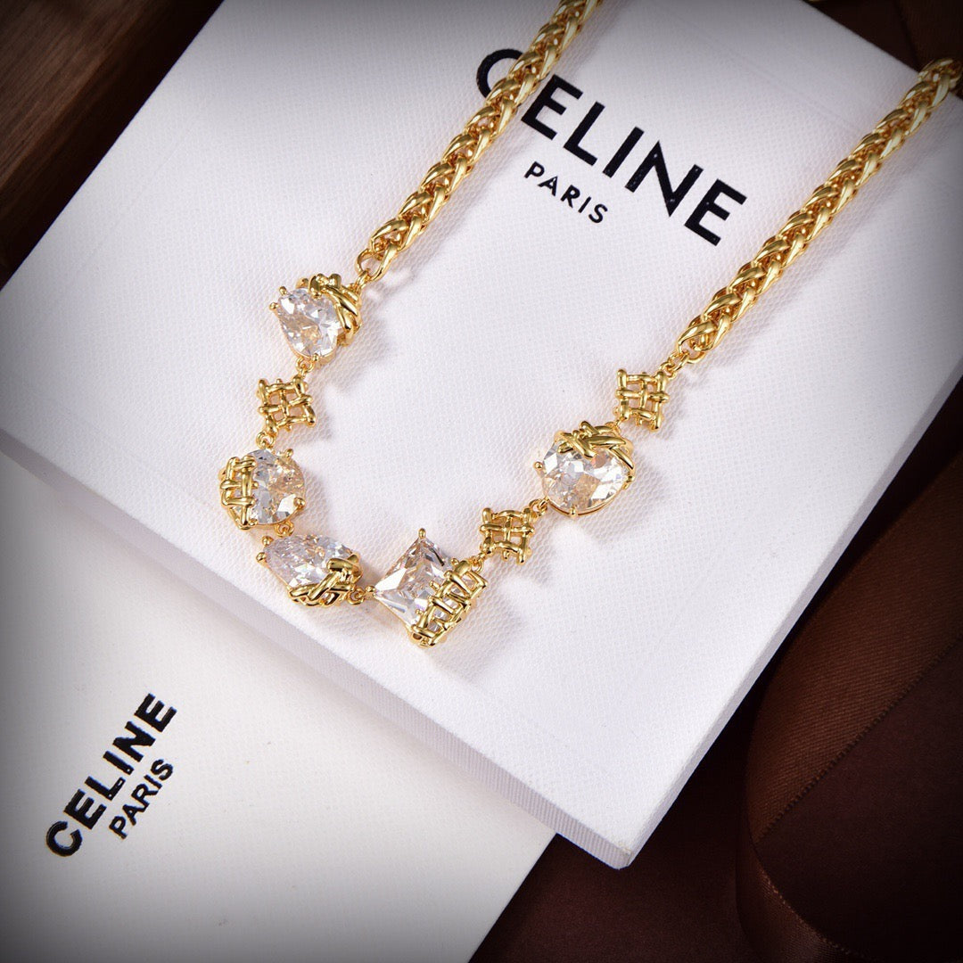 Vintage Authentic Gold-Tone Turn-Lock Necklace