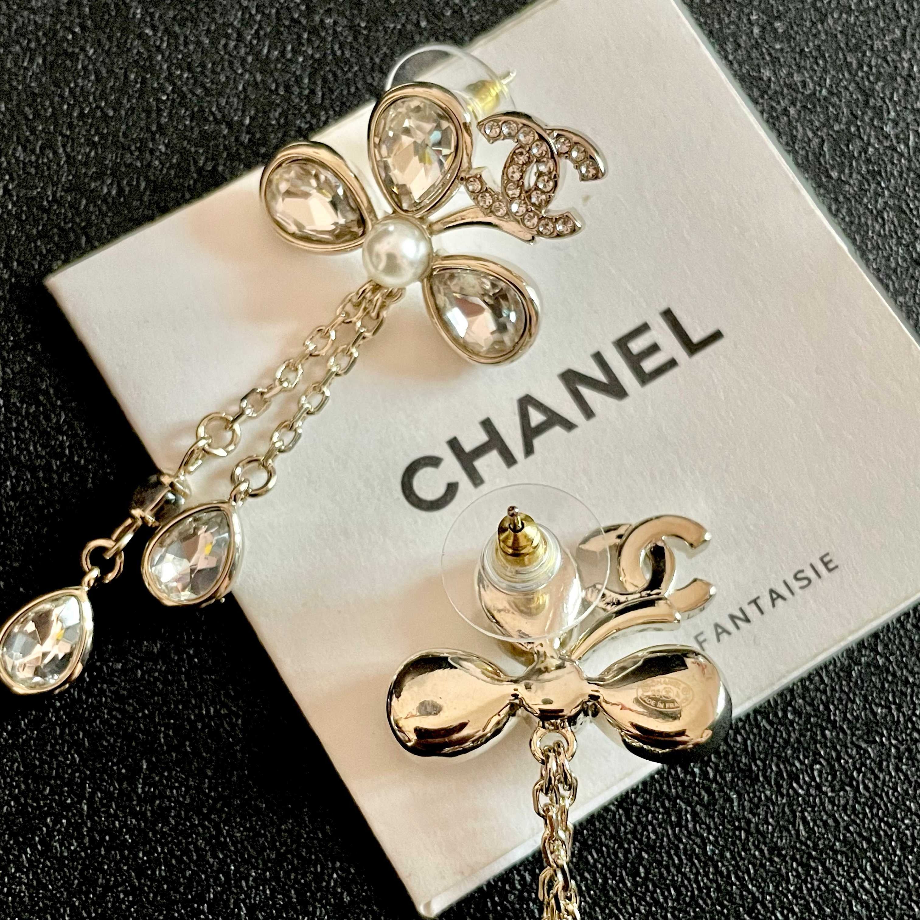 Vintage Authentic Gold-Tone Turn-Lock Earrings