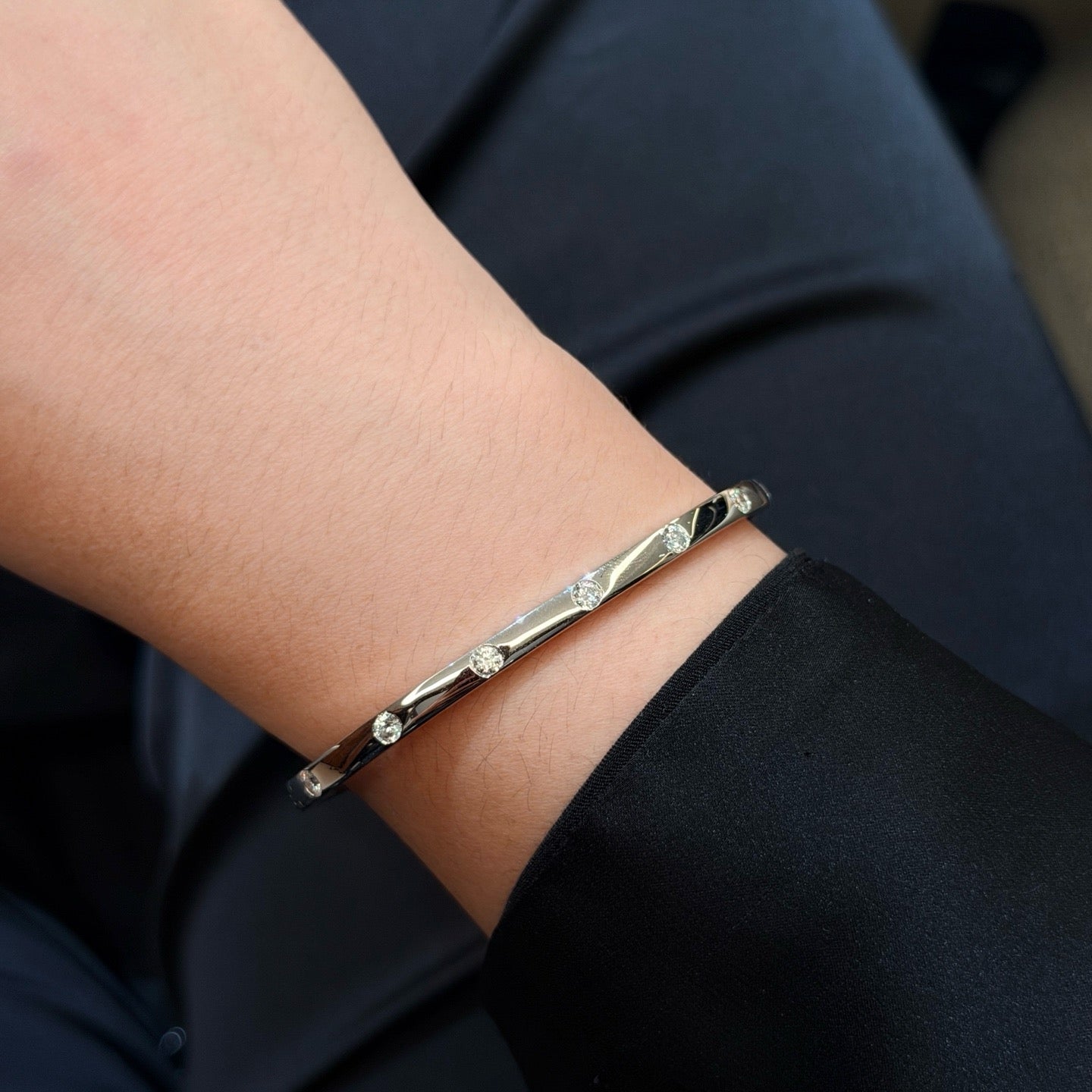 Vintage Authentic Gold-Tone Turn-Lock Bracelet
