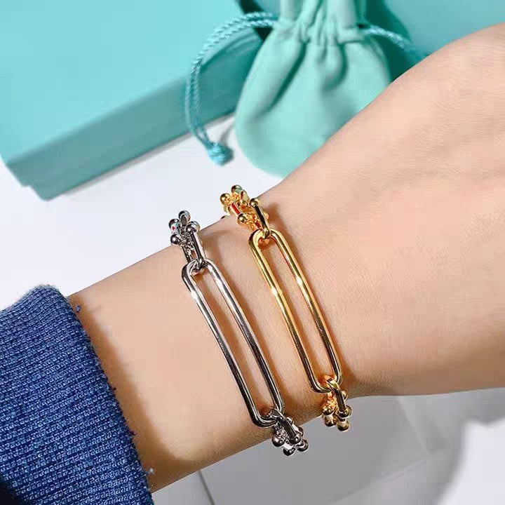 Vintage Authentic Gold-Tone Turn-Lock Bracelet