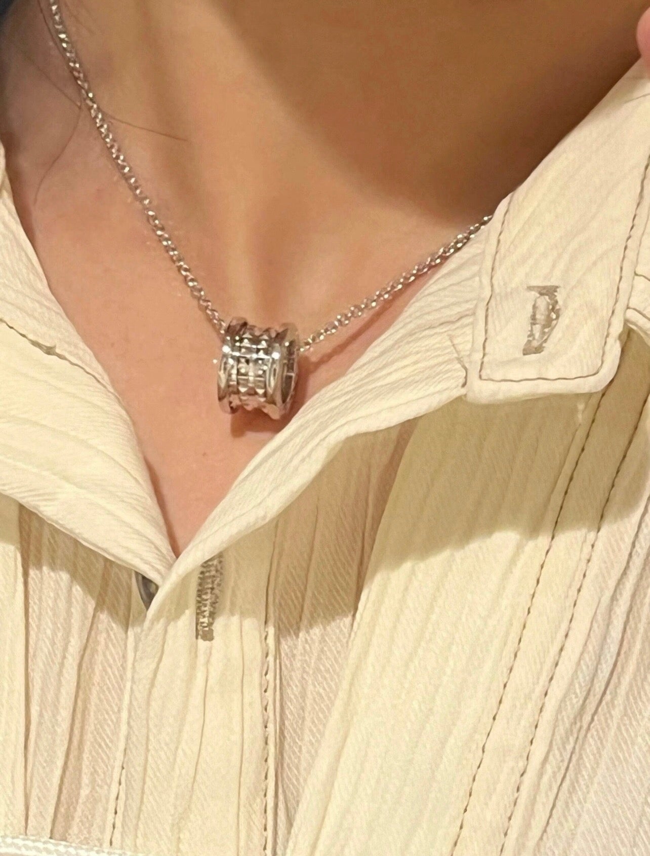 Vintage Authentic Gold-Tone Turn-Lock Necklace