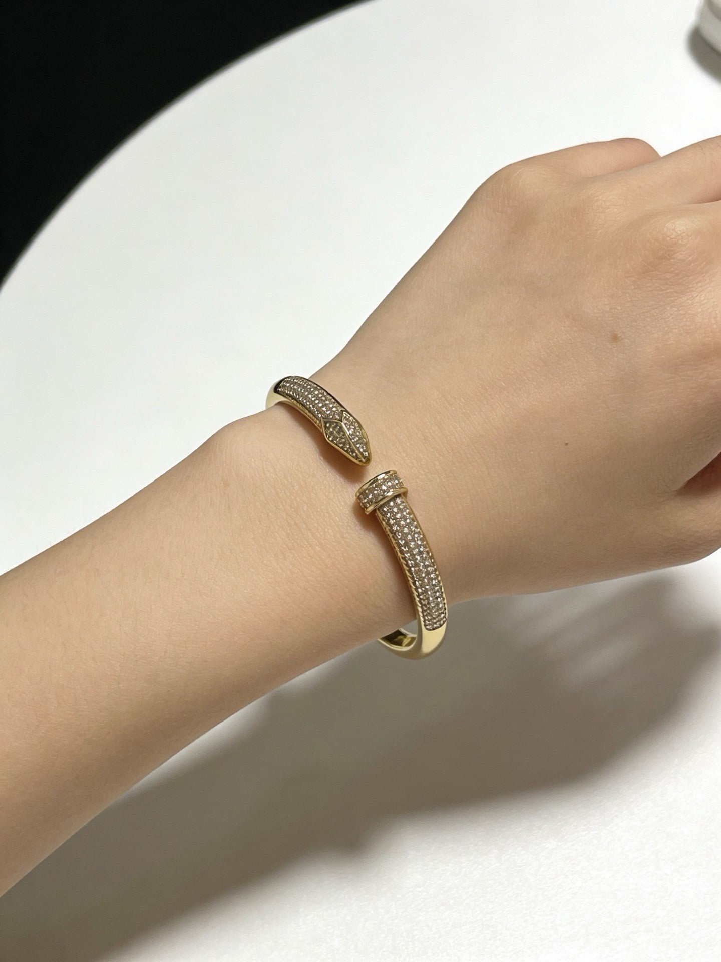 Vintage Authentic Gold-Tone Turn-Lock Bracelet