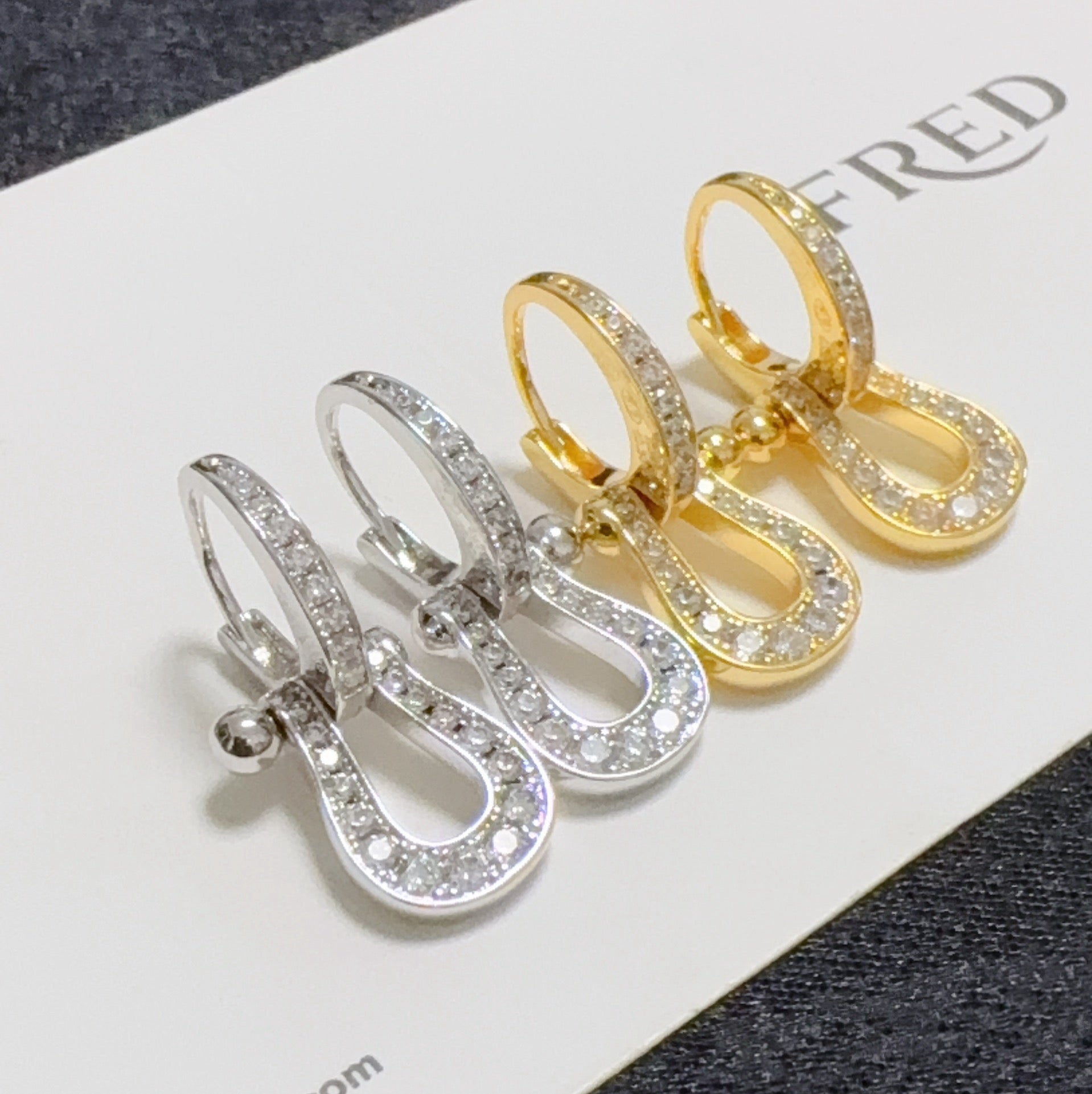 Vintage Authentic Gold-Tone Turn-Lock Earrings
