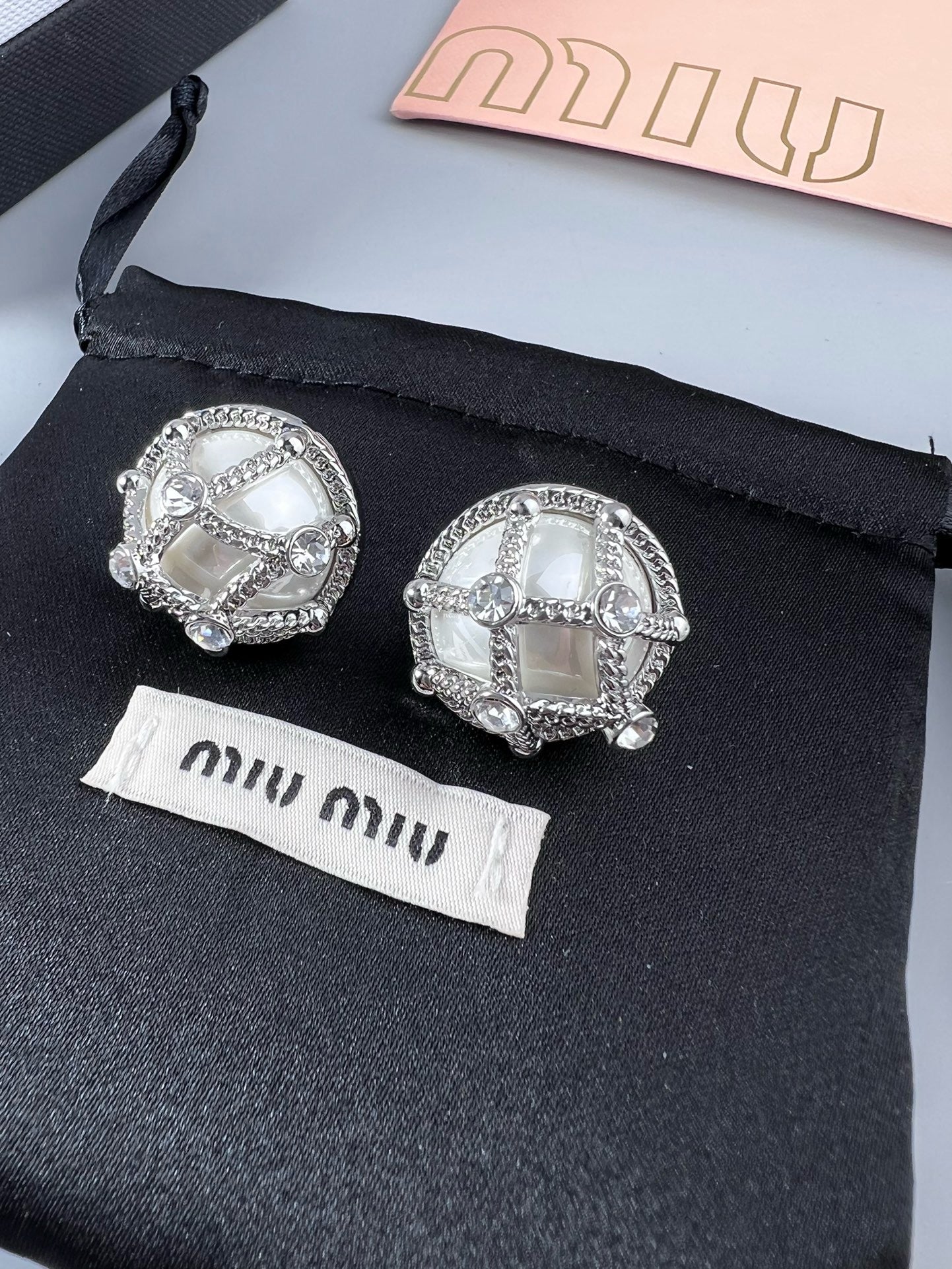 Vintage Authentic Gold-Tone Turn-Lock Earrings