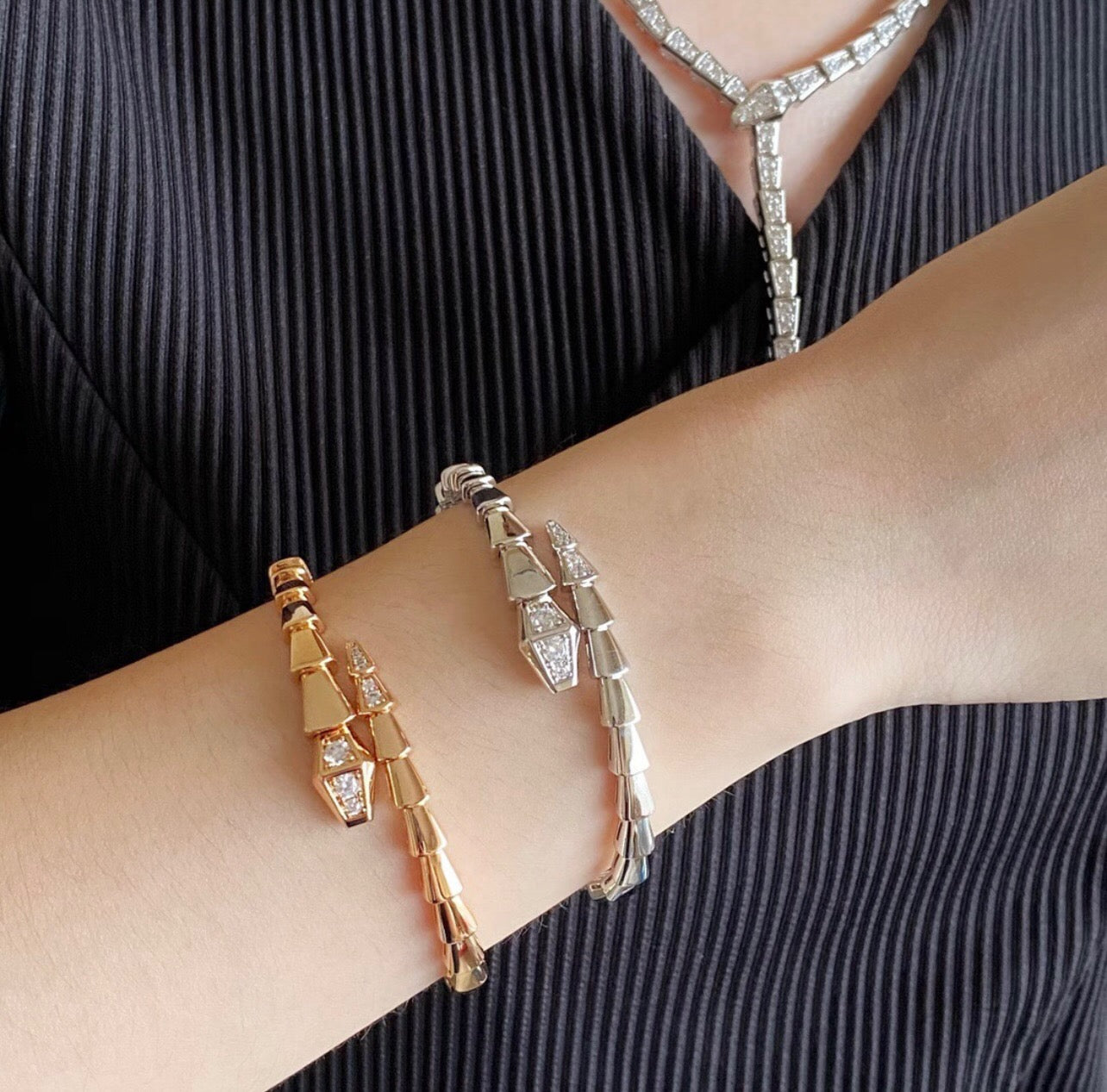 Vintage Authentic Gold-Tone Turn-Lock Bracelet
