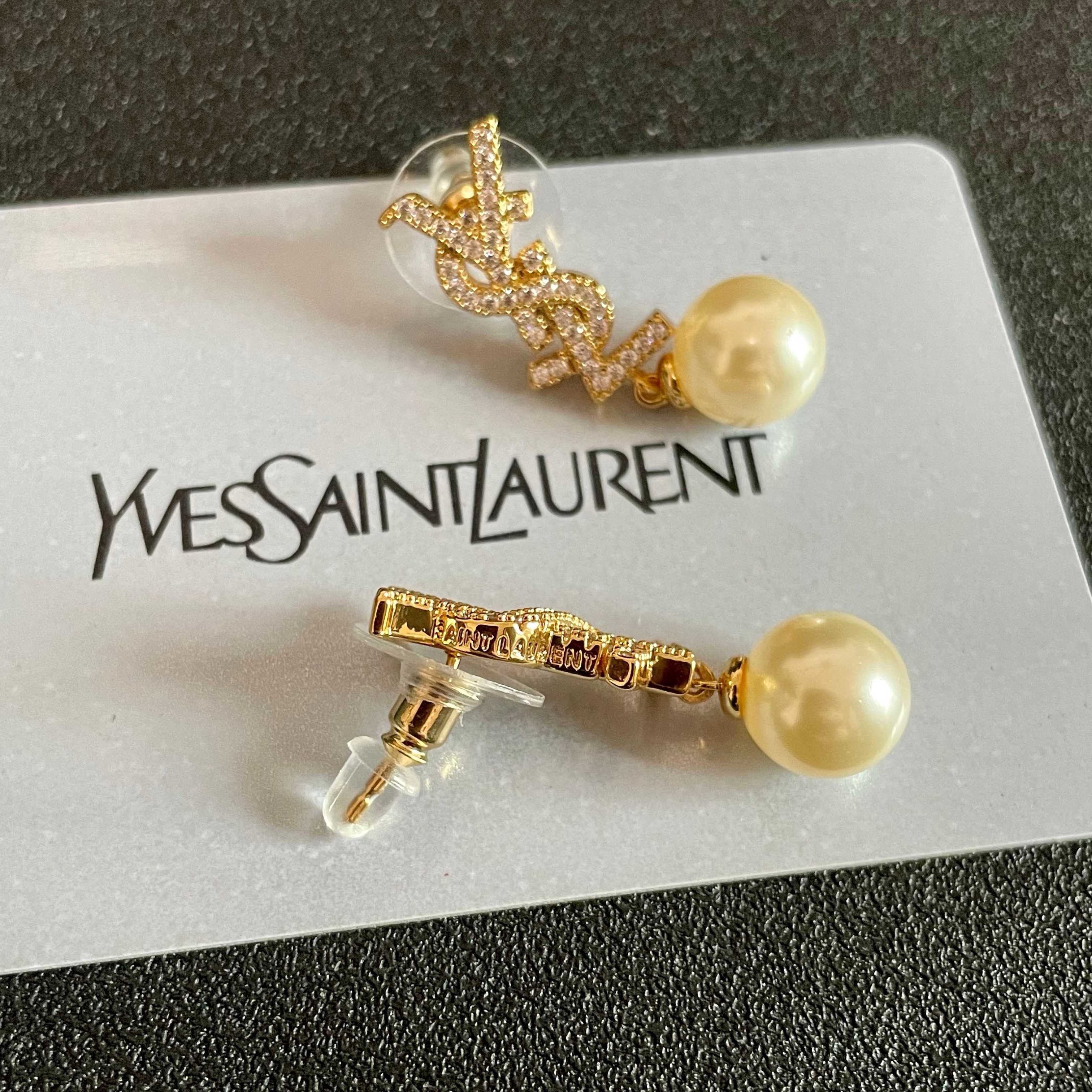 Vintage Authentic Gold-Tone Turn-Lock Earrings