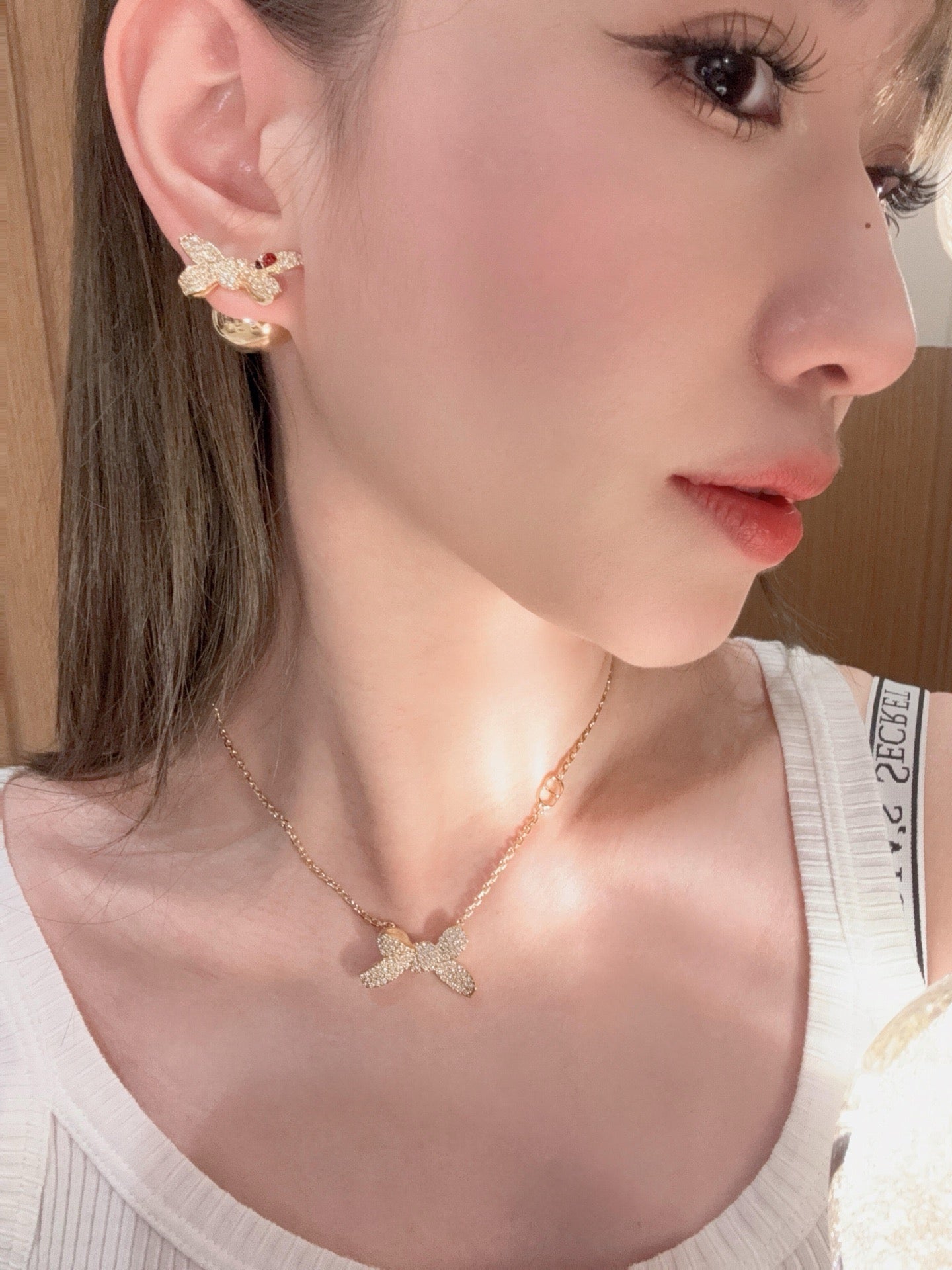 Vintage Authentic Gold-Tone Turn-Lock Earrings