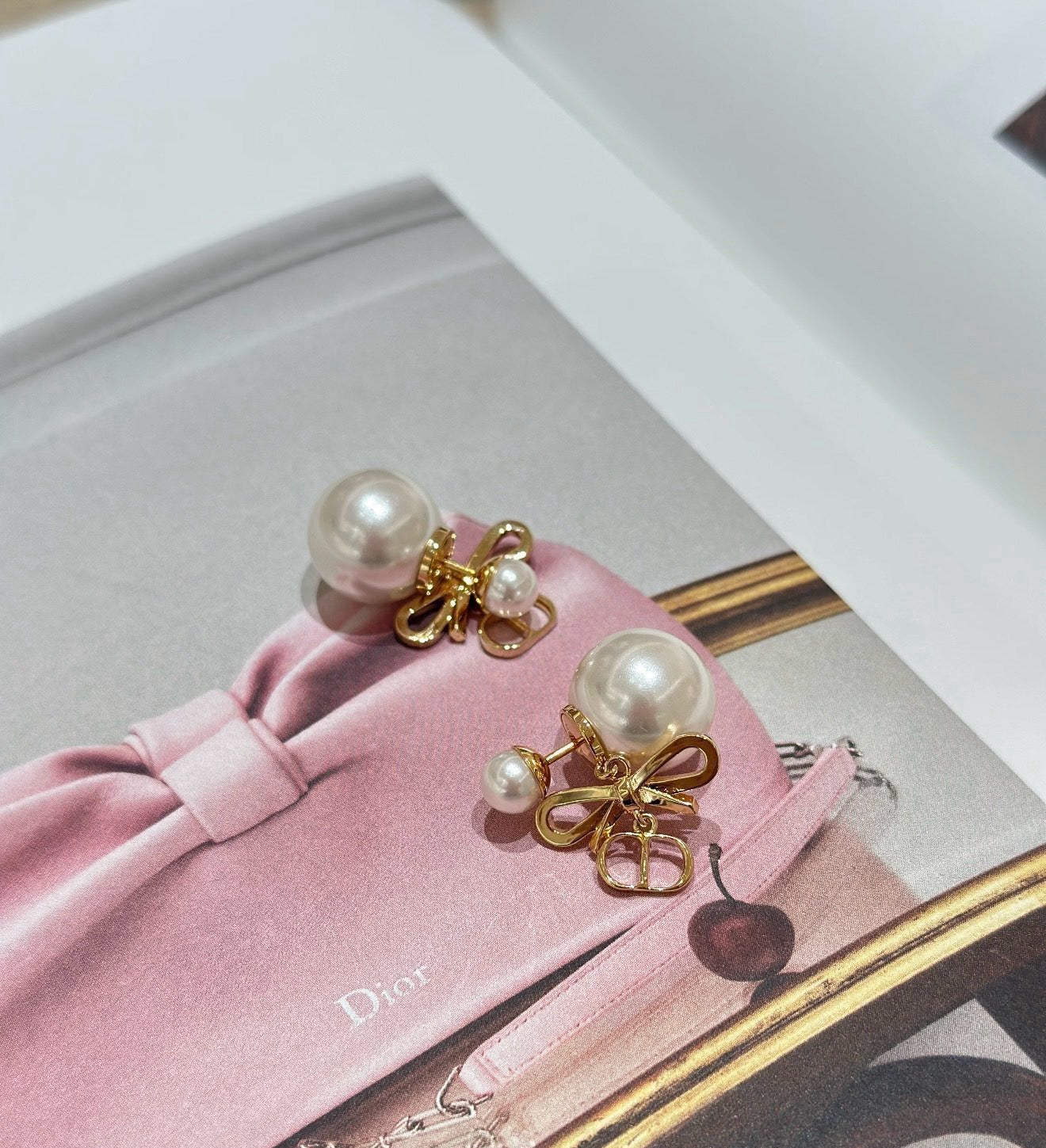 Vintage Authentic Gold-Tone Turn-Lock Earrings