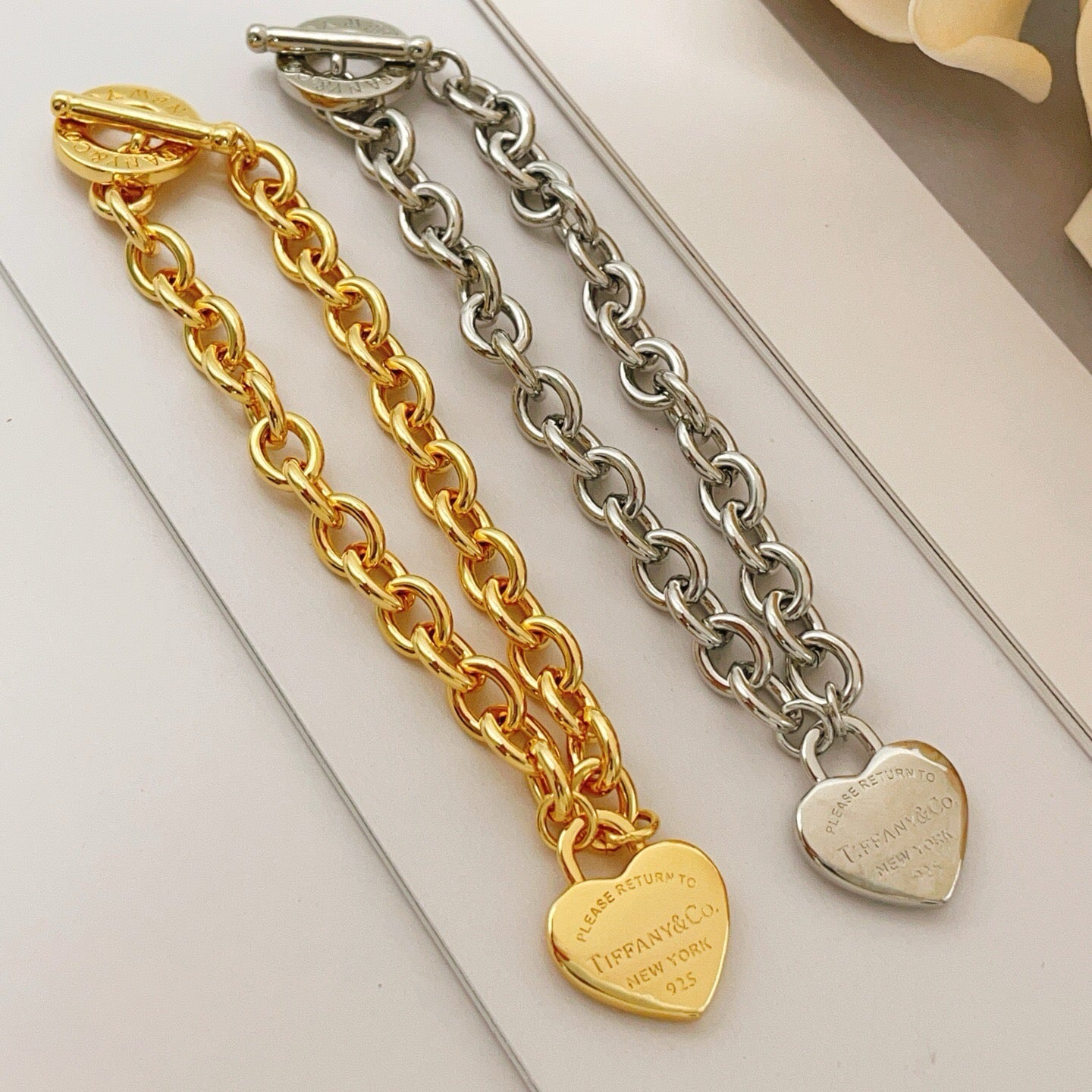 Vintage Authentic Gold-Tone Turn-Lock Bracelet