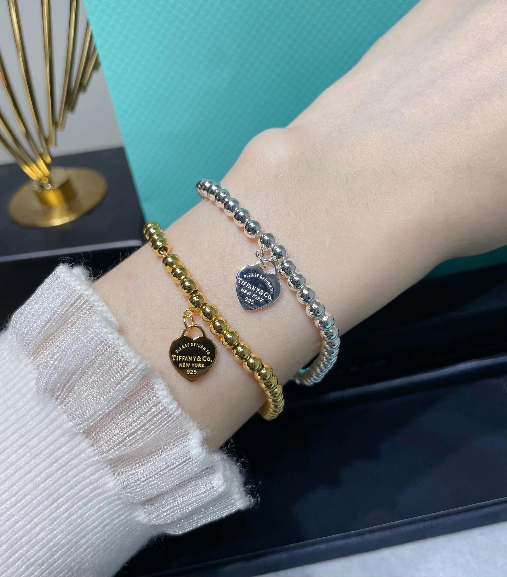 Vintage Authentic Gold-Tone Turn-Lock Bracelet