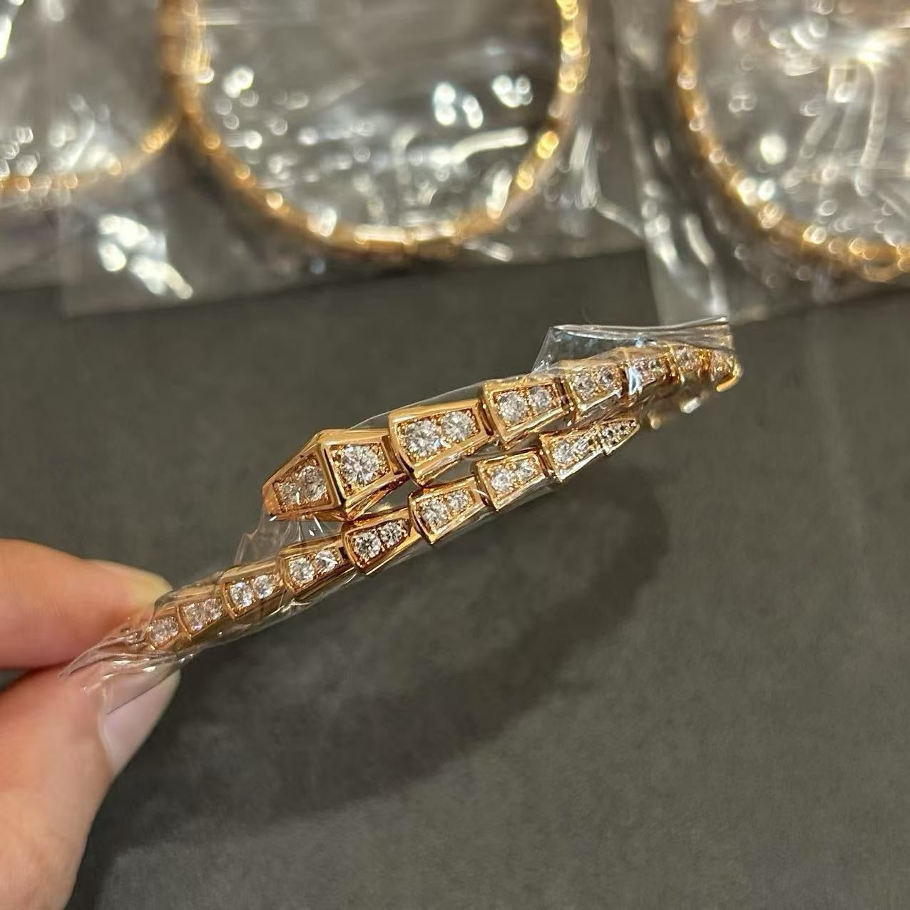 Vintage Authentic Gold-Tone Turn-Lock Bracelet