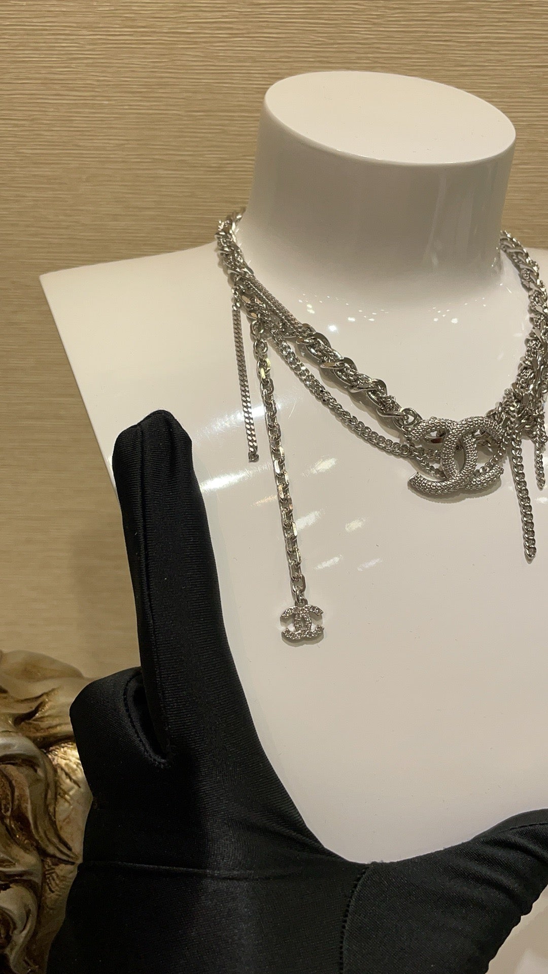 Vintage Authentic Gold-Tone Turn-Lock Necklace