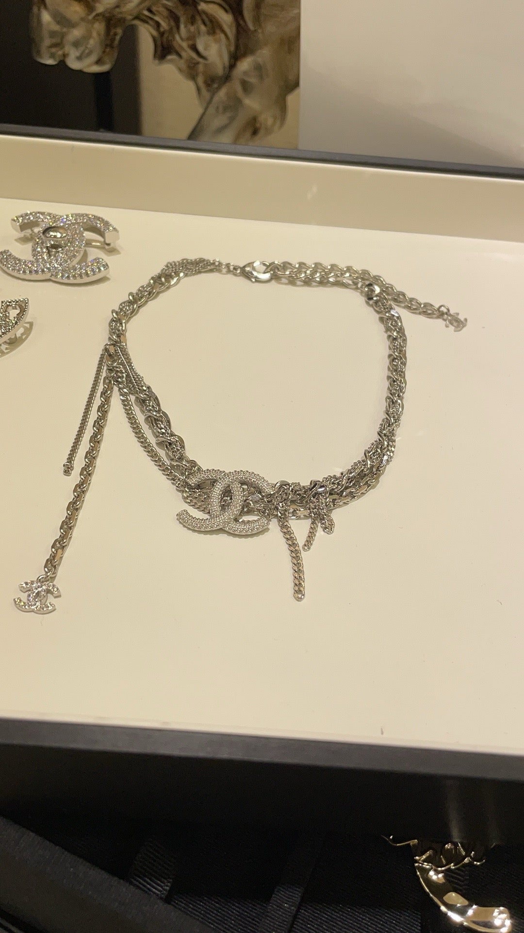 Vintage Authentic Gold-Tone Turn-Lock Necklace