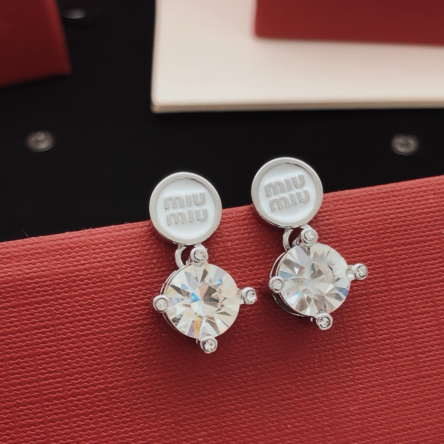 Vintage Authentic Gold-Tone Turn-Lock Earrings