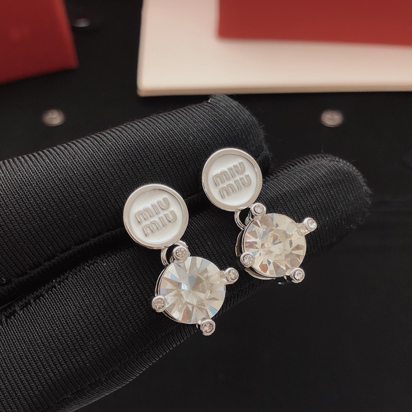Vintage Authentic Gold-Tone Turn-Lock Earrings