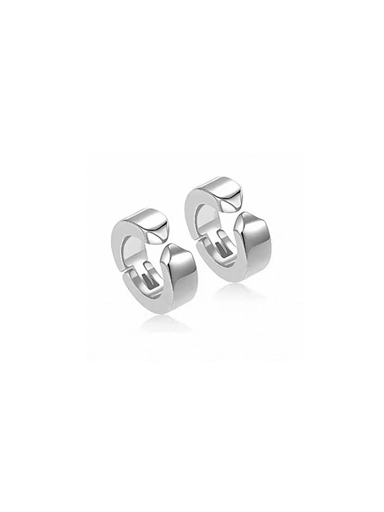 Includes 3 different black hoop earring design