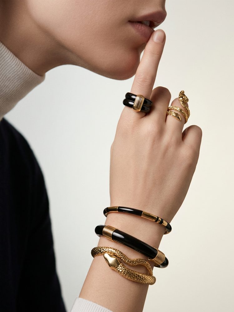 Italian Style Thick Statement Ring Unisex Black Gold Green Gold
