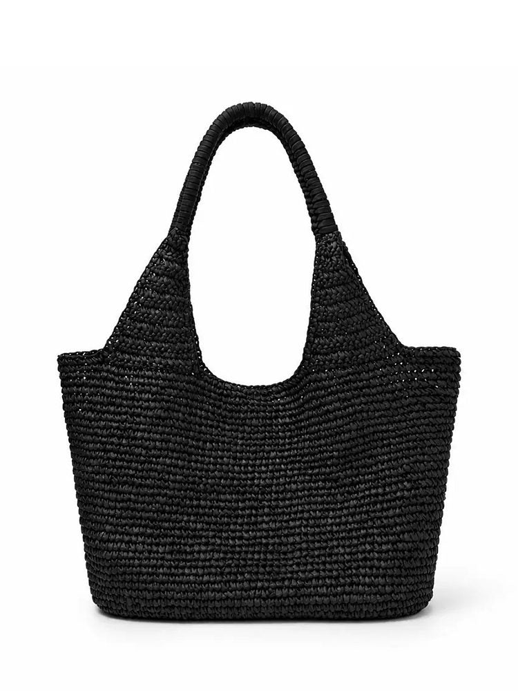 Minimalist Oversized Straw Woven Bag Summer Travel