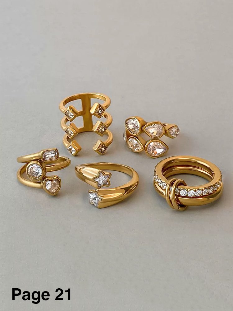 Open Ring & Close Ring 3-Piece Mystery Set / 5-Piece Curated Set / 10-Piece Master Elevate your daily look with our hand-selected ring trio. 