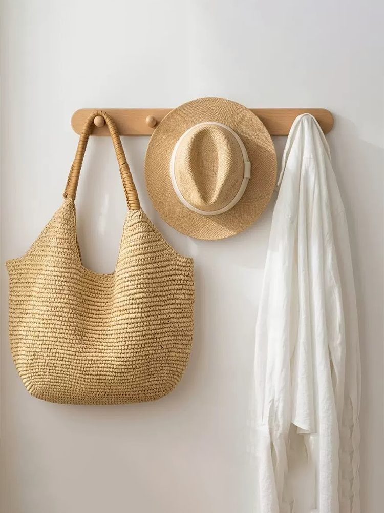 Oversized Straw Tote Bag Summer Beach Large Capacity
