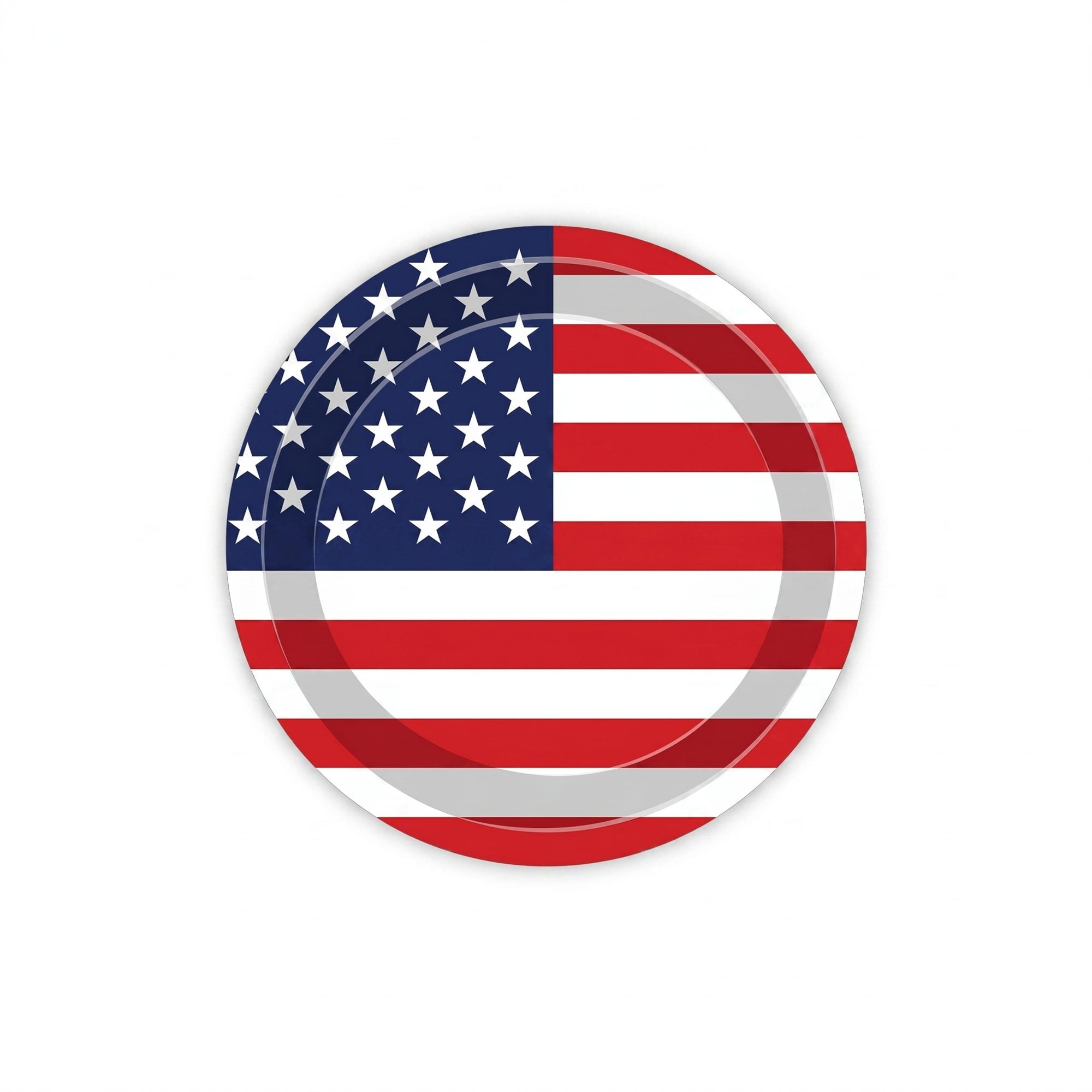 Patriotic Party Tableware Set, 92-Piece Red White Blue Disposable Dinnerware Kit, Plates Cups Napkins Tablecloth & Banner for Party Decoration