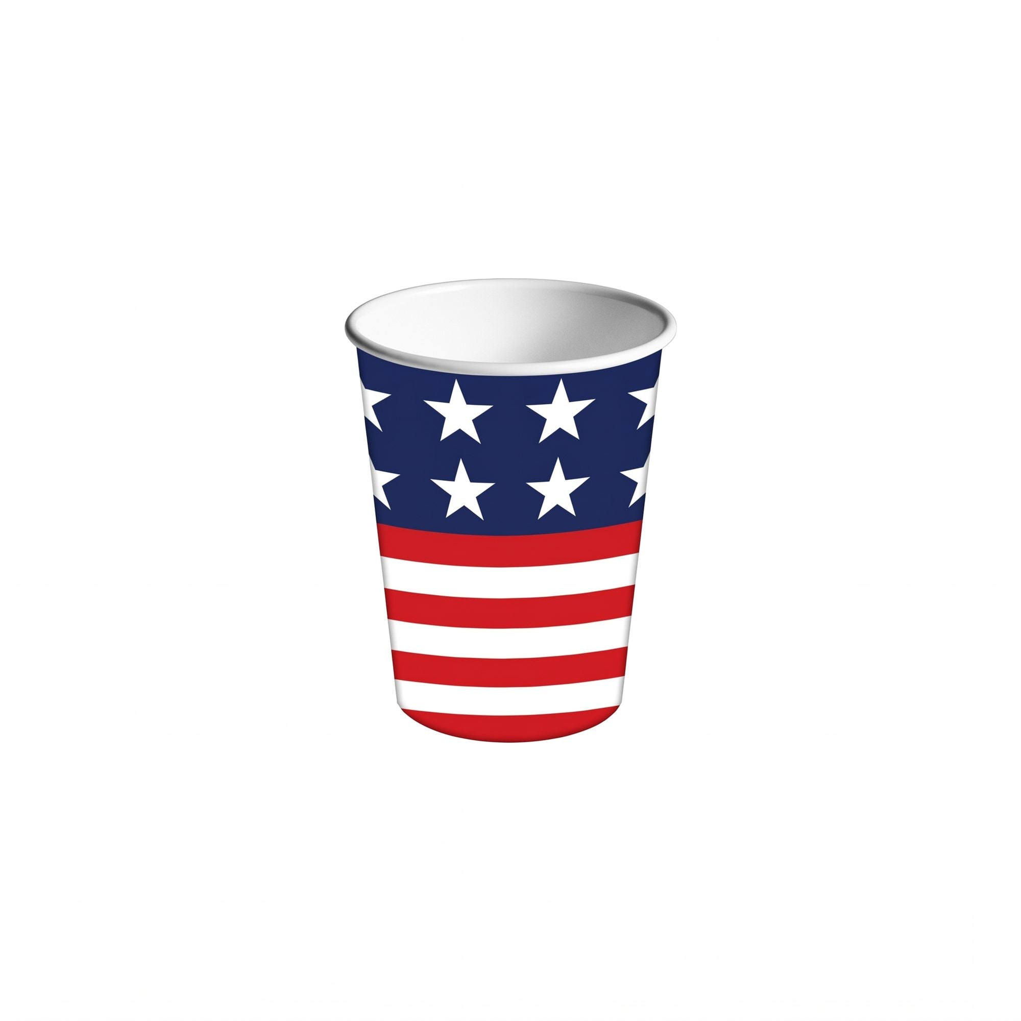 Patriotic Party Tableware Set, 92-Piece Red White Blue Disposable Dinnerware Kit, Plates Cups Napkins Tablecloth & Banner for Party Decoration