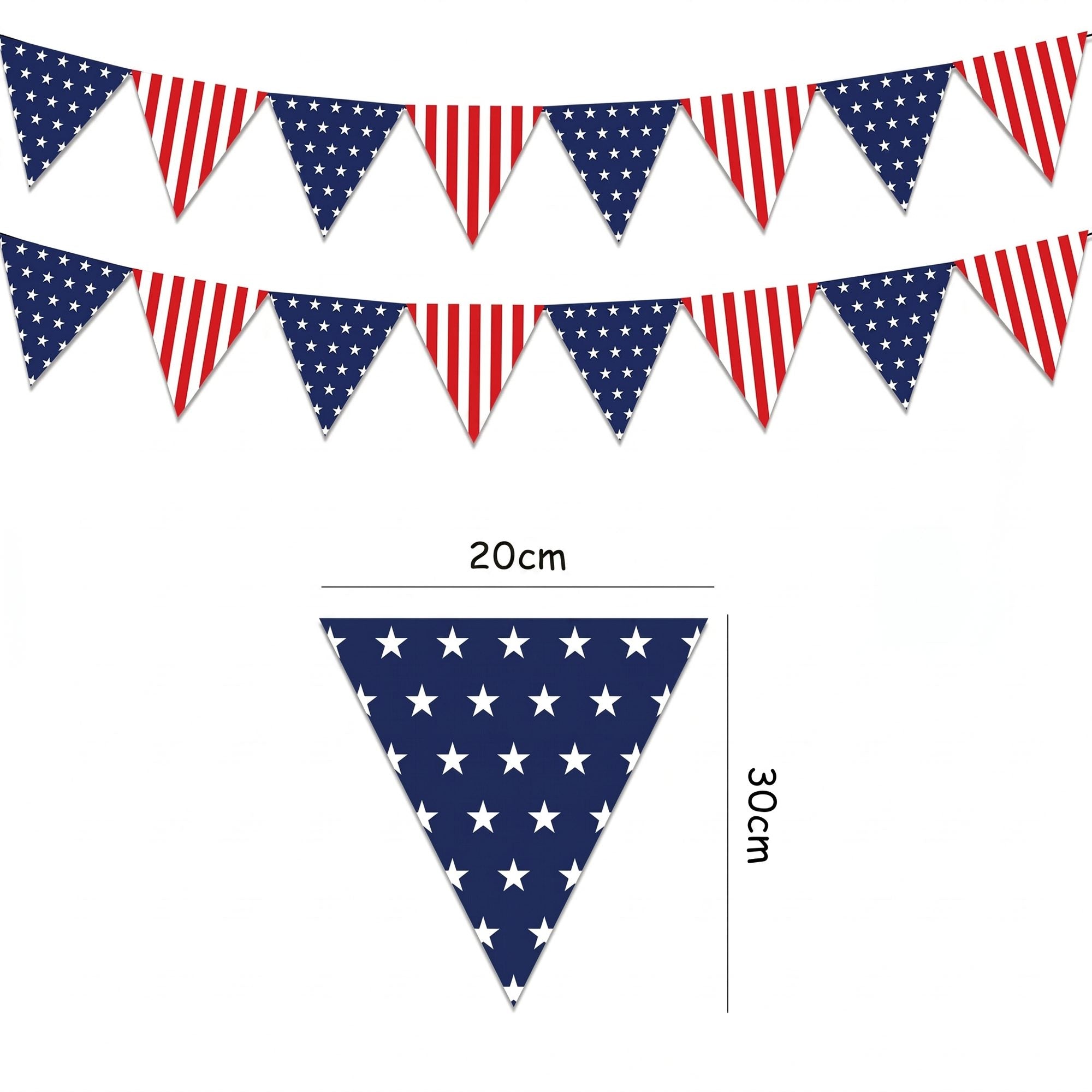 Patriotic Party Tableware Set, 92-Piece Red White Blue Disposable Dinnerware Kit, Plates Cups Napkins Tablecloth & Banner for Party Decoration