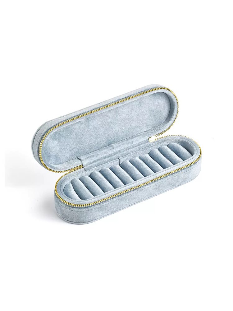 Pink & Blue Jewelry Organizer Box + 5 Random Rings