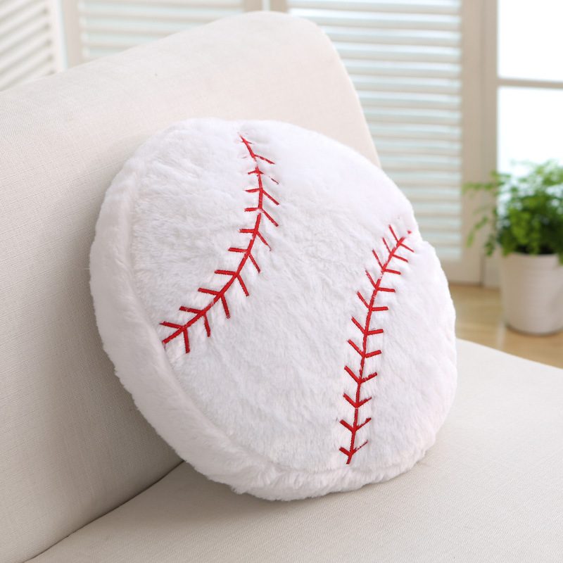 Sports Ball Plush Cushion & Toy Collection - Football, Soccer, Basketball, Baseball & Rugby Plush Pillows with PP Cotton Filling