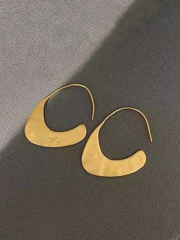 Stainless Steel Fashion Hoop Earrings Set Dangle