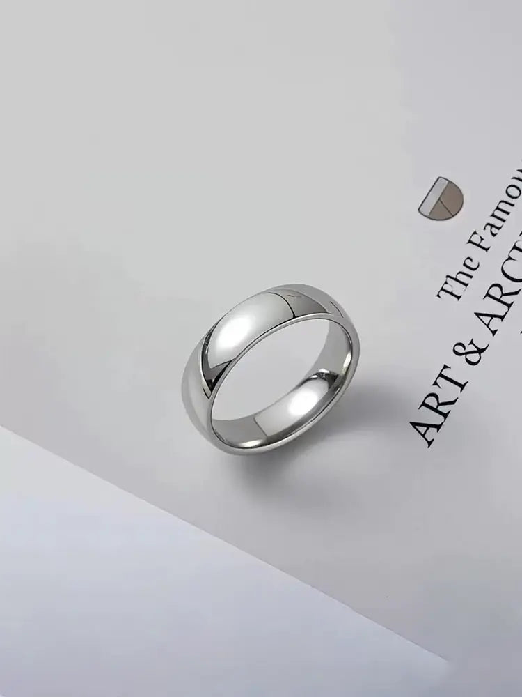 Stainless Steel Band Rings Minimalist Men Women | 18K Gol... - view 5