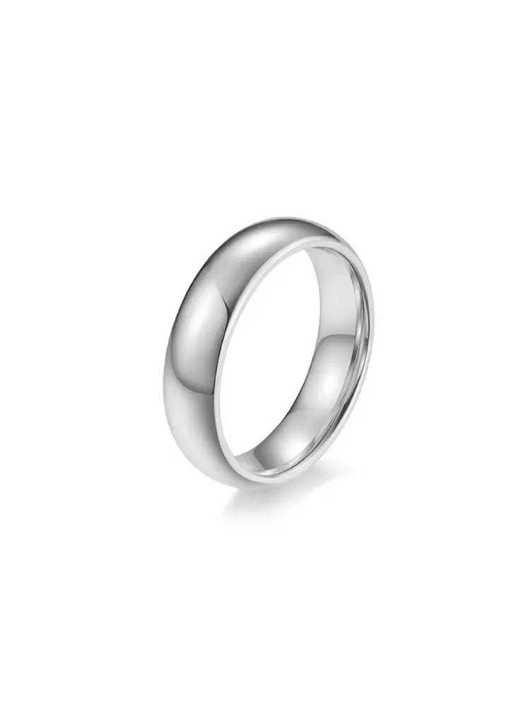 Stainless Steel Band Rings Minimalist Men Women | 18K Gol... - view 3