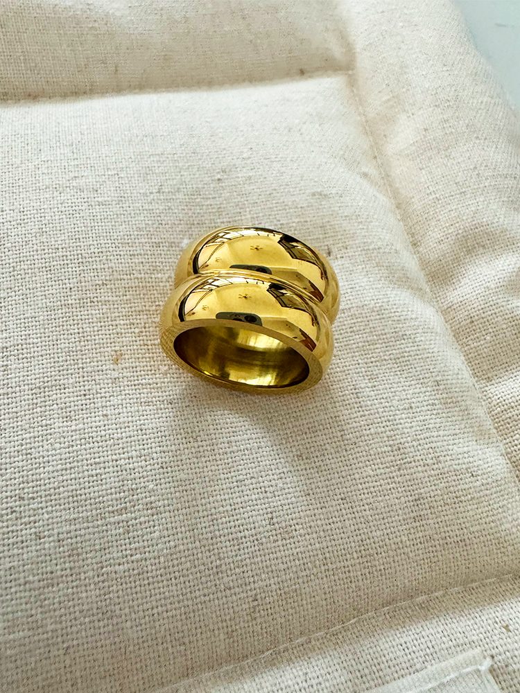 Statue of Liberty Ring 316L stainless steel 18K gold plated Women Men